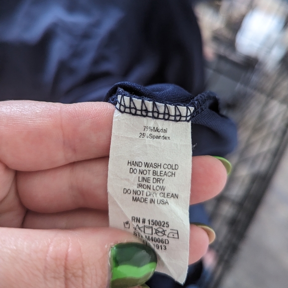 Navy Blue A-Line Dress - Picture 4 of 11